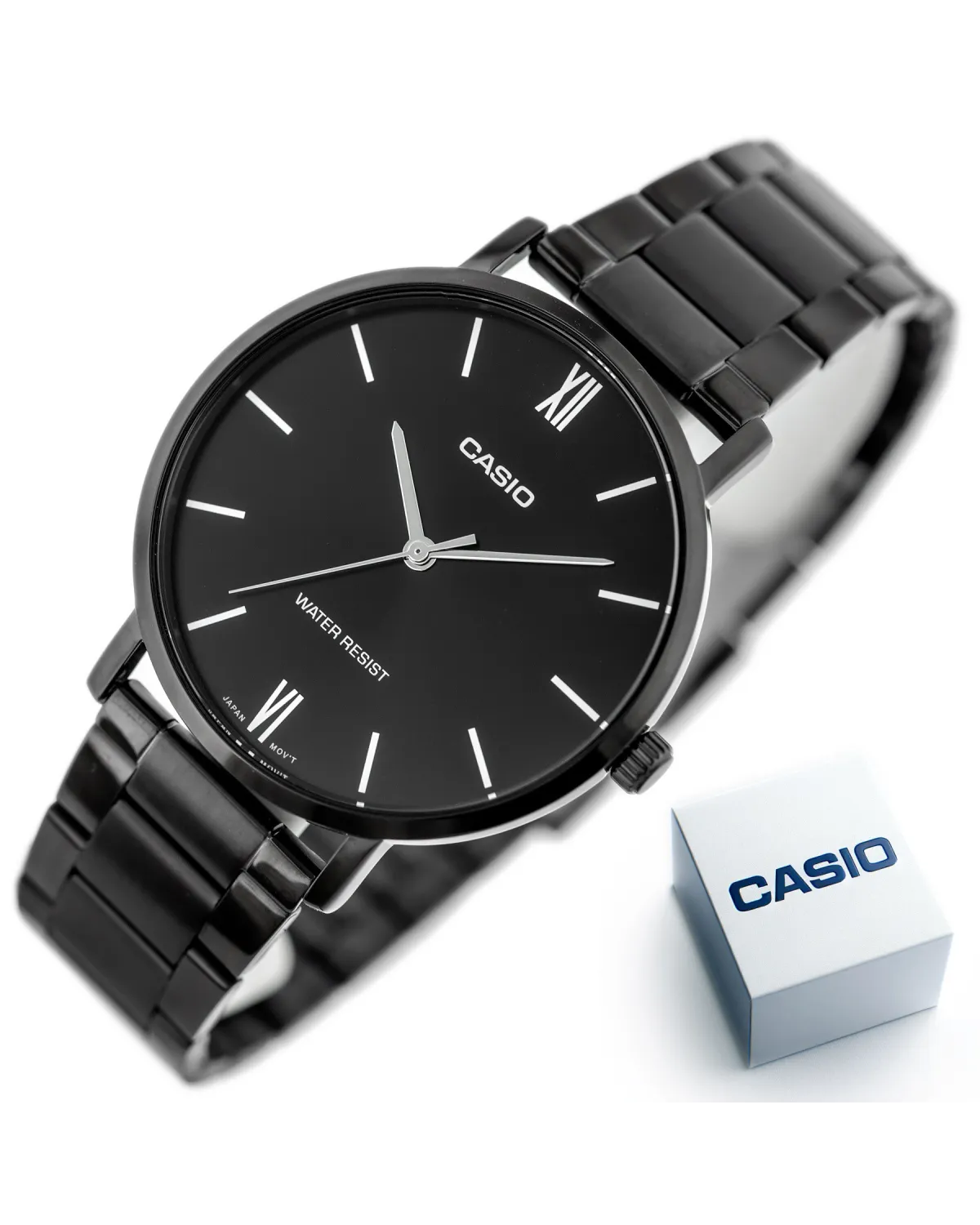 Zegarek Męski Casio MTP-VT01B-1B + BOX Zegarek Męski Casio MTP-VT01B-1B + BOX