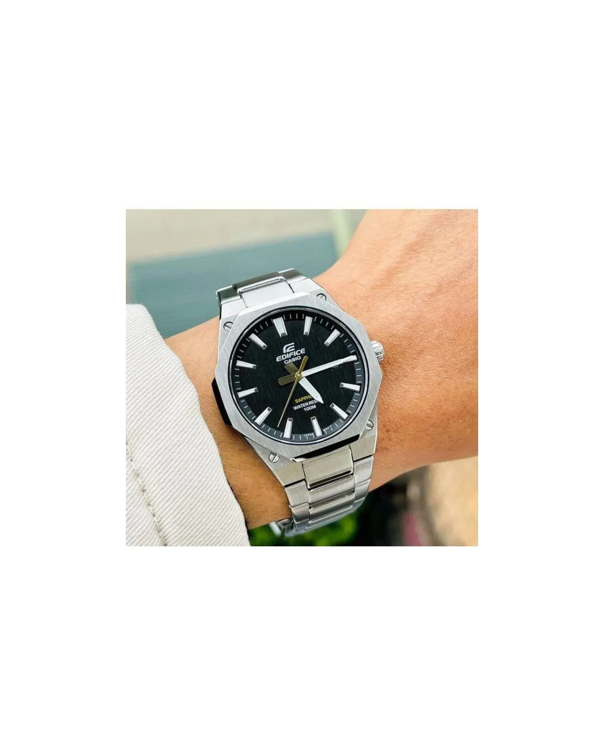 Zegarek Męski Casio EFR-S108D-1A Edifice Classic Sapphire + BOX Zegarek Męski Casio EFR-S108D-1A Edifice Classic Sapphire + BOX