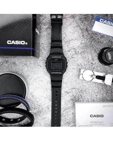 ZEGAREK MĘSKI CASIO W-218H-1B + BOX