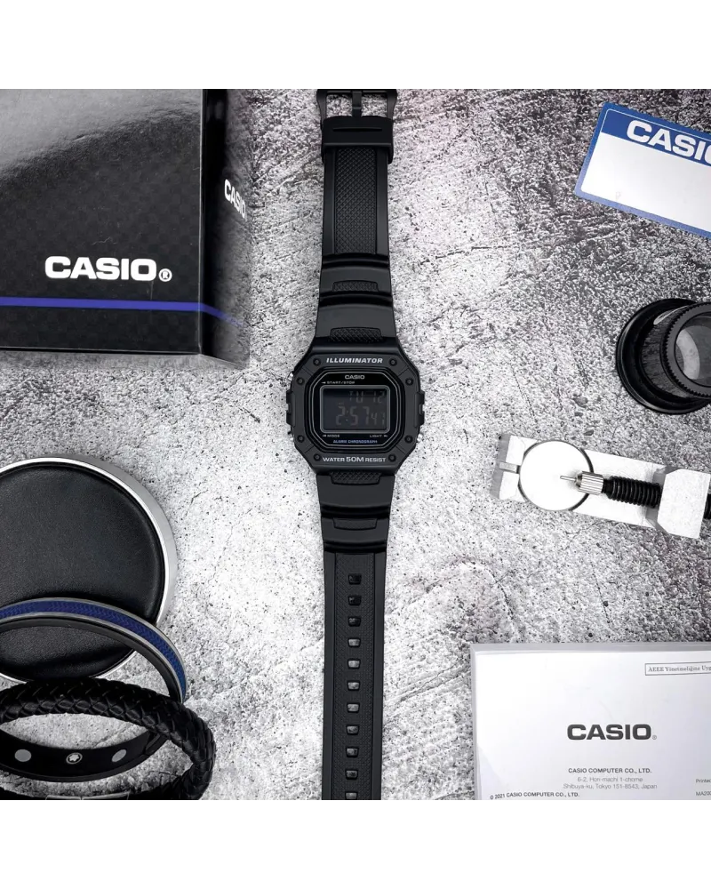 ZEGAREK MĘSKI CASIO W-218H-1B + BOX ZEGAREK MĘSKI CASIO W-218H-1B + BOX