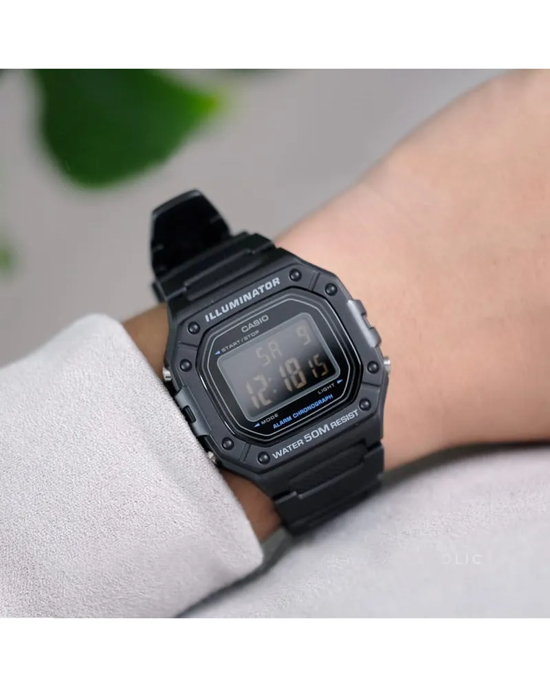 ZEGAREK MĘSKI CASIO W-218H-1B + BOX ZEGAREK MĘSKI CASIO W-218H-1B + BOX