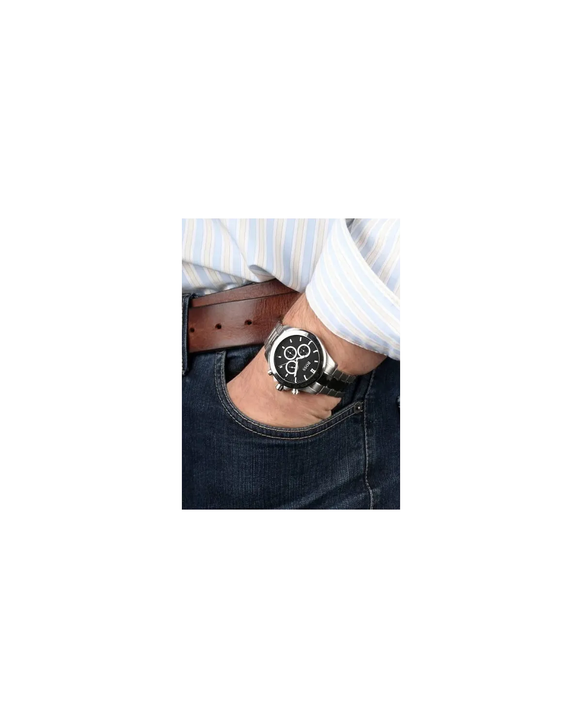 ZEGAREK MĘSKI HUGO BOSS 1512965 - IKON (zh008e) + BOX