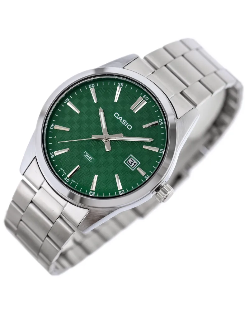 ZEGAREK MĘSKI CASIO MTP-VD03D-3A1 Green + BOX