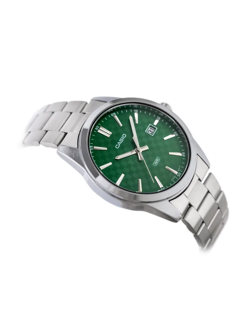 ZEGAREK MĘSKI CASIO MTP-VD03D-3A1 Green + BOX
