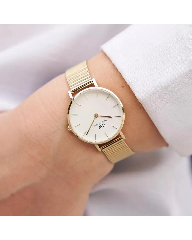 ZEGAREK DAMSKI DANIEL WELLINGTON DW00100350  - Petite Evergold 28mm