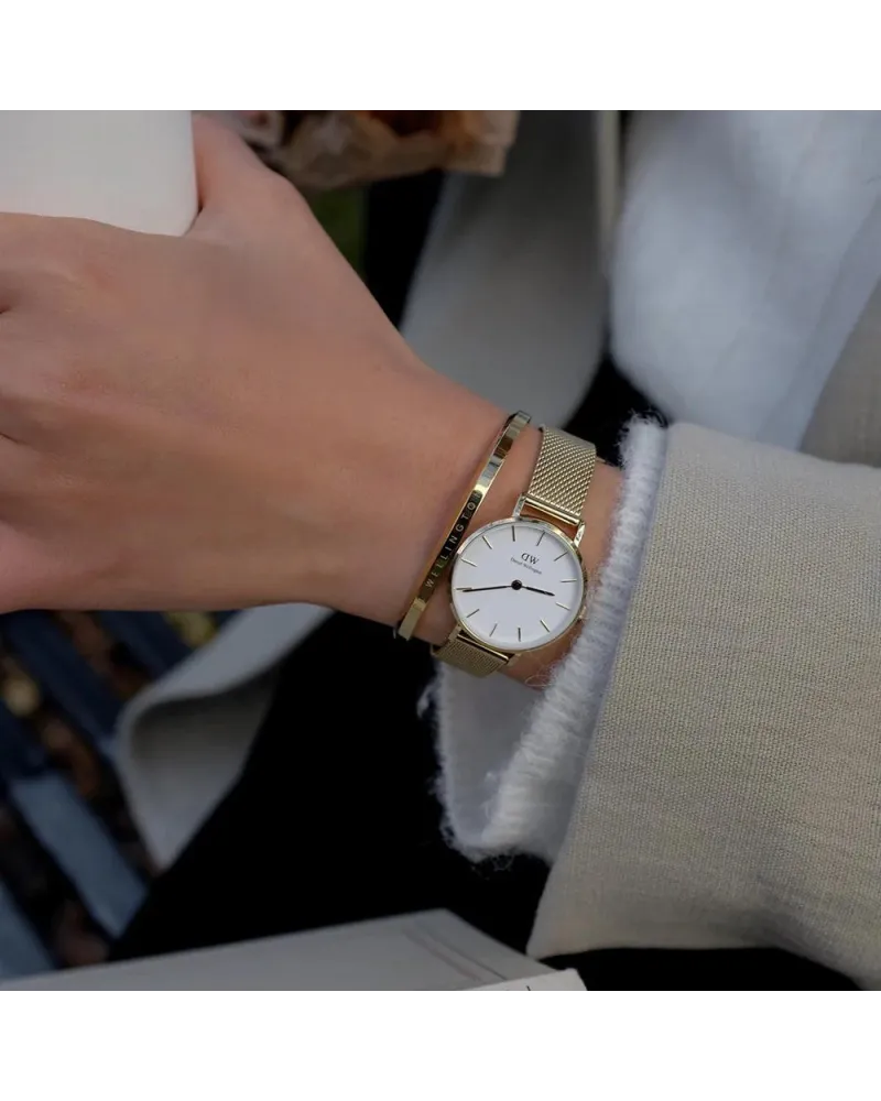 ZEGAREK DAMSKI DANIEL WELLINGTON DW00100350  - Petite Evergold 28mm