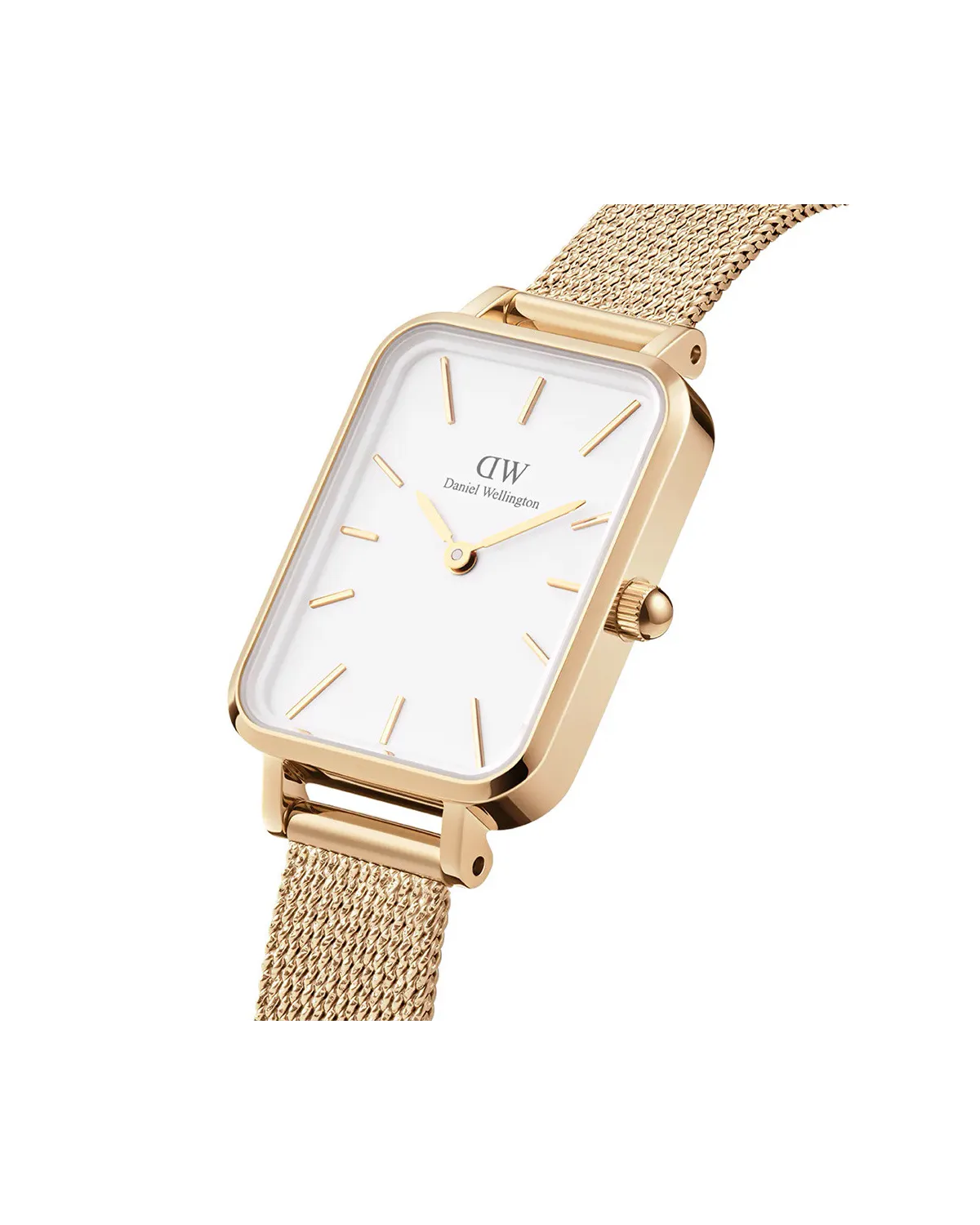 ZEGAREK DAMSKI DANIEL WELLINGTON Quadro Pressed Evergold 20mm DW00100556 + BOX (zw520a)