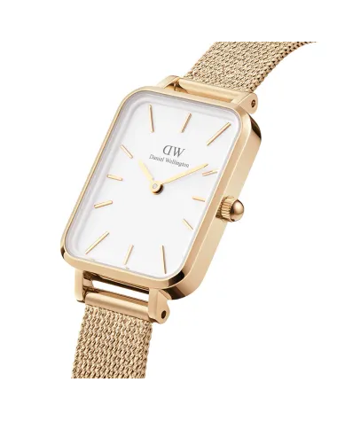 ZEGAREK DAMSKI DANIEL WELLINGTON Quadro Pressed Evergold 20mm DW00100556 + BOX (zw520a)
