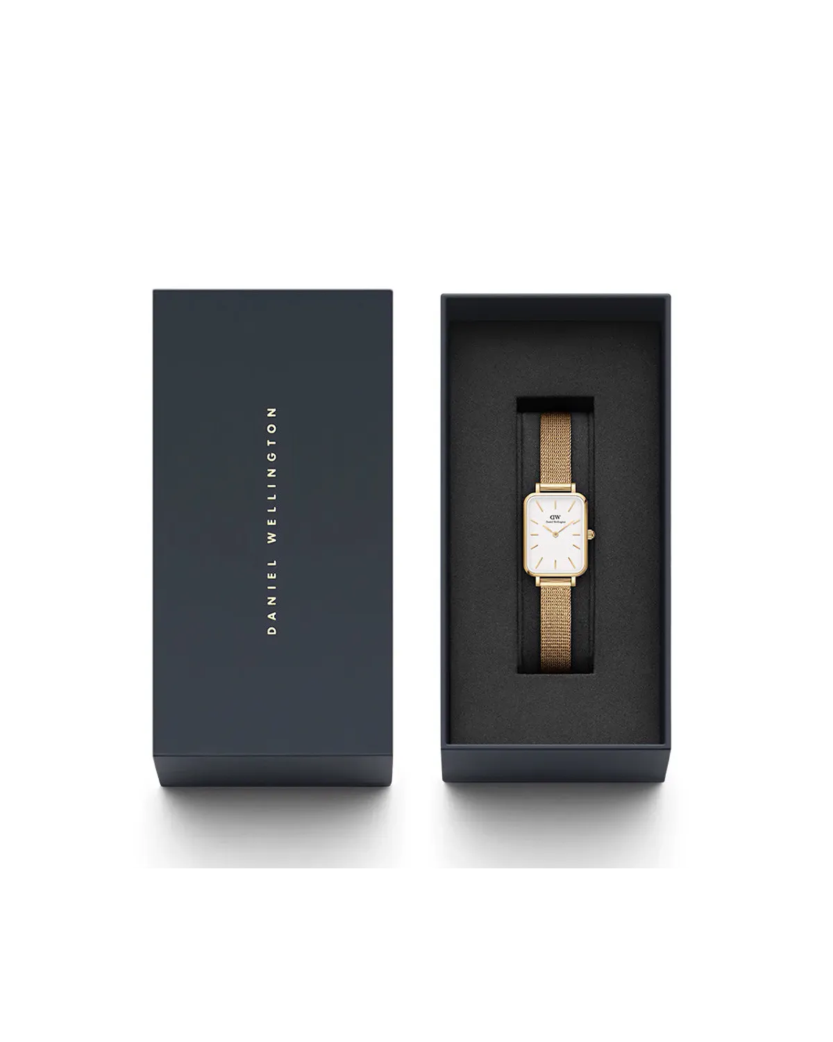 ZEGAREK DAMSKI DANIEL WELLINGTON Quadro Pressed Evergold 20mm DW00100556 + BOX (zw520a)