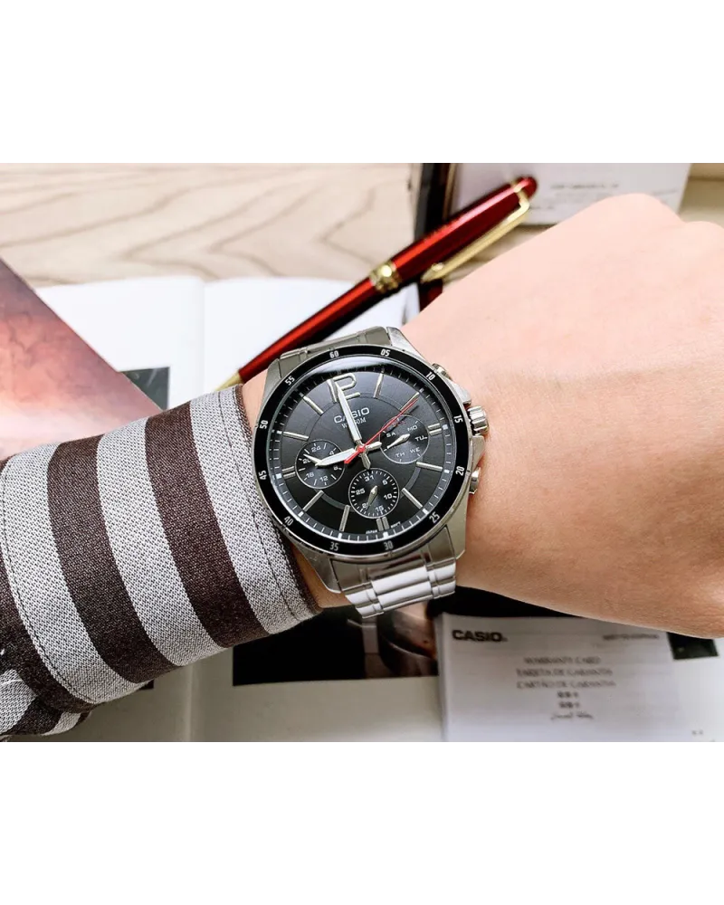 ZEGAREK MĘSKI CASIO MTP-1374D-1AV (zd063b) + BOX ZEGAREK MĘSKI CASIO MTP-1374D-1AV (zd063b) + BOX