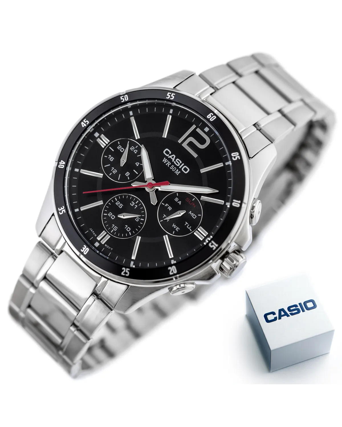 ZEGAREK MĘSKI CASIO MTP-1374D-1AV (zd063b) + BOX ZEGAREK MĘSKI CASIO MTP-1374D-1AV (zd063b) + BOX