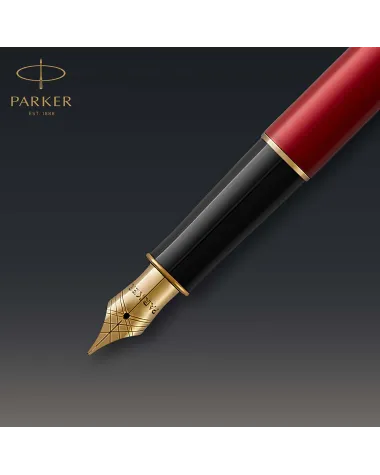 Długopis + Pióro Parker Sonnet Czerwona Laka GT (1931476/2)