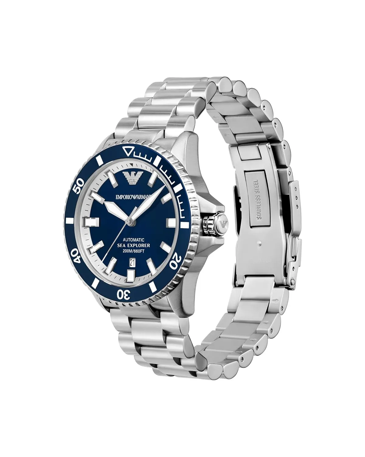 ZEGAREK MĘSKI EMPORIO ARMANI AR60079 Sea Explorer AUTOMATIC (zi110a) + BOX ZEGAREK MĘSKI EMPORIO ARMANI AR60079 Sea Explorer AUTOMATIC (zi110a) + BOX