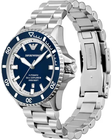 ZEGAREK MĘSKI EMPORIO ARMANI AR60079 Sea Explorer AUTOMATIC (zi110a) + BOX ZEGAREK MĘSKI EMPORIO ARMANI AR60079 Sea Explorer AUTOMATIC (zi110a) + BOX