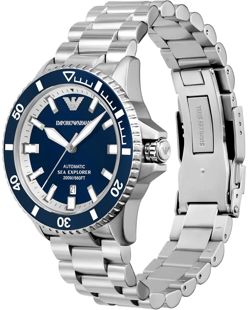 ZEGAREK MĘSKI EMPORIO ARMANI AR60079 Sea Explorer AUTOMATIC (zi110a) + BOX ZEGAREK MĘSKI EMPORIO ARMANI AR60079 Sea Explorer AUTOMATIC (zi110a) + BOX