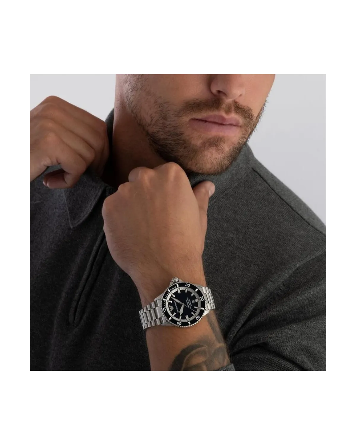 ZEGAREK MĘSKI EMPORIO ARMANI AR60079 Sea Explorer AUTOMATIC (zi110a) + BOX ZEGAREK MĘSKI EMPORIO ARMANI AR60079 Sea Explorer AUTOMATIC (zi110a) + BOX