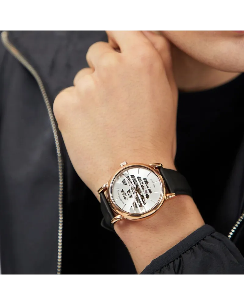 ZEGAREK MĘSKI EMPORIO ARMANI LUIGI AUTOMATIC AR60031 + BOX (zi062b)