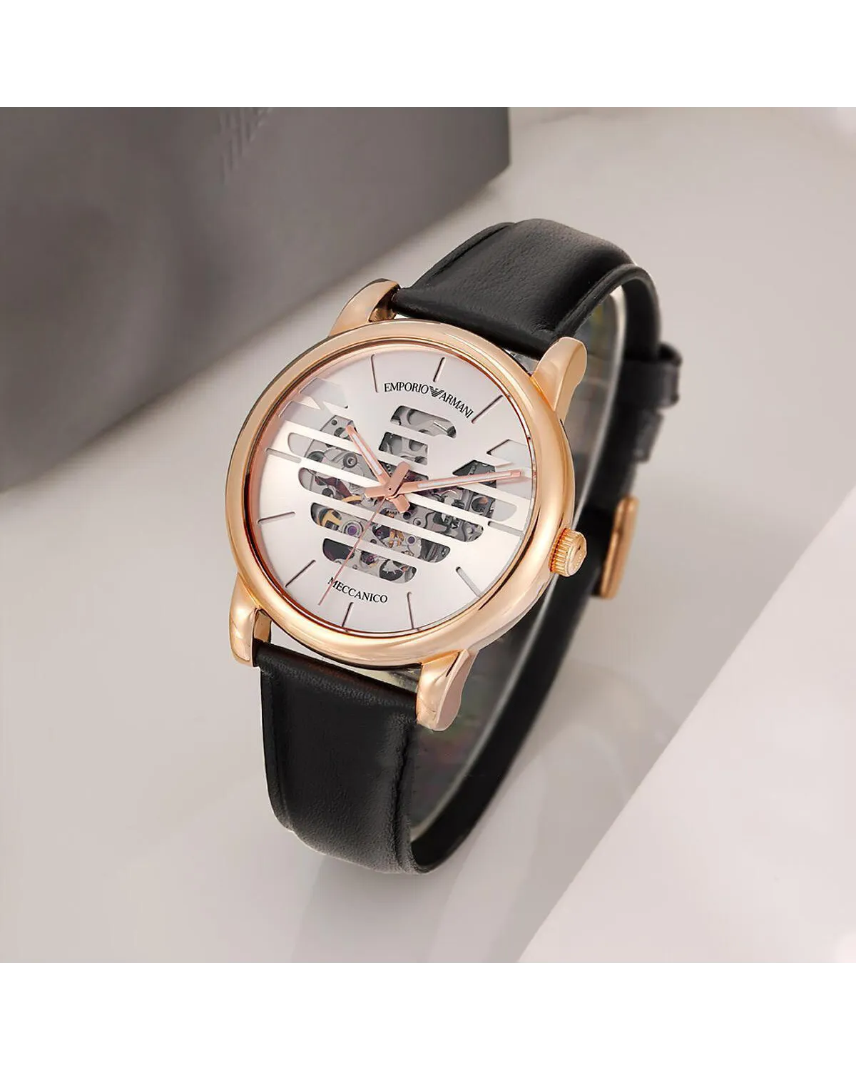 ZEGAREK MĘSKI EMPORIO ARMANI LUIGI AUTOMATIC AR60031 + BOX (zi062b)