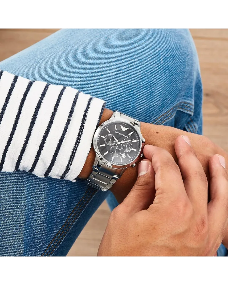 ZEGAREK MĘSKI EMPORIO ARMANI AR2434 - RENATO + BOX ZEGAREK MĘSKI EMPORIO ARMANI AR2434 - RENATO + BOX