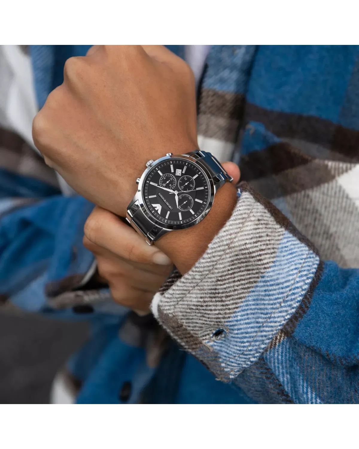 ZEGAREK MĘSKI EMPORIO ARMANI AR2434 - RENATO + BOX ZEGAREK MĘSKI EMPORIO ARMANI AR2434 - RENATO + BOX