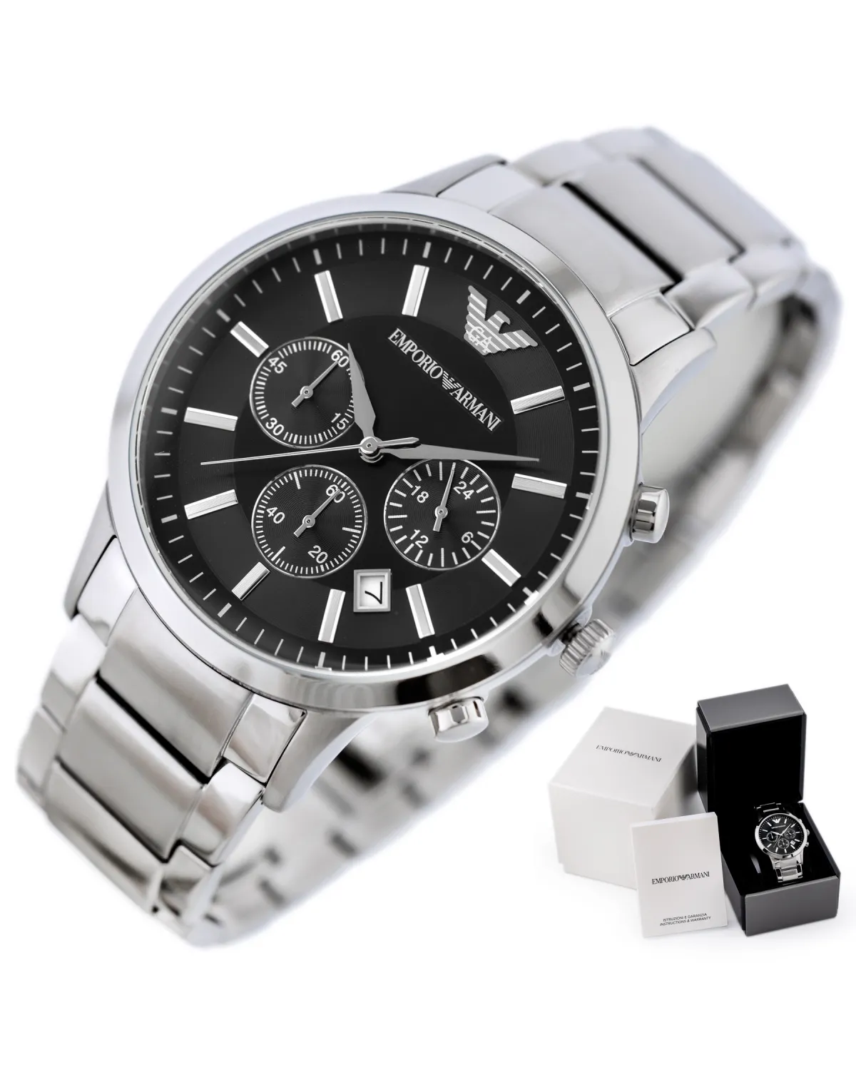 ZEGAREK MĘSKI EMPORIO ARMANI AR2434 - RENATO + BOX ZEGAREK MĘSKI EMPORIO ARMANI AR2434 - RENATO + BOX