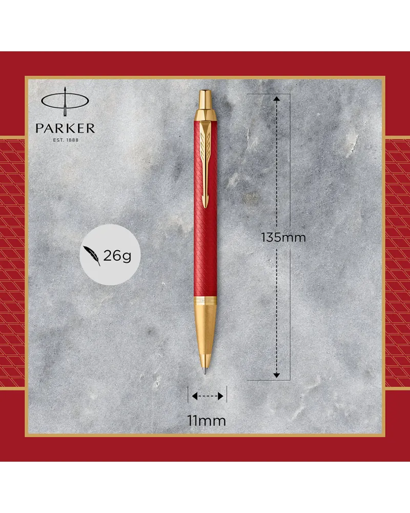 Długopis Parker IM Premium Czerwony GT w Pudełku z Grawerem (2143644/1) Długopis Parker IM Premium Czerwony GT w Pudełku z Grawerem (2143644/1)
