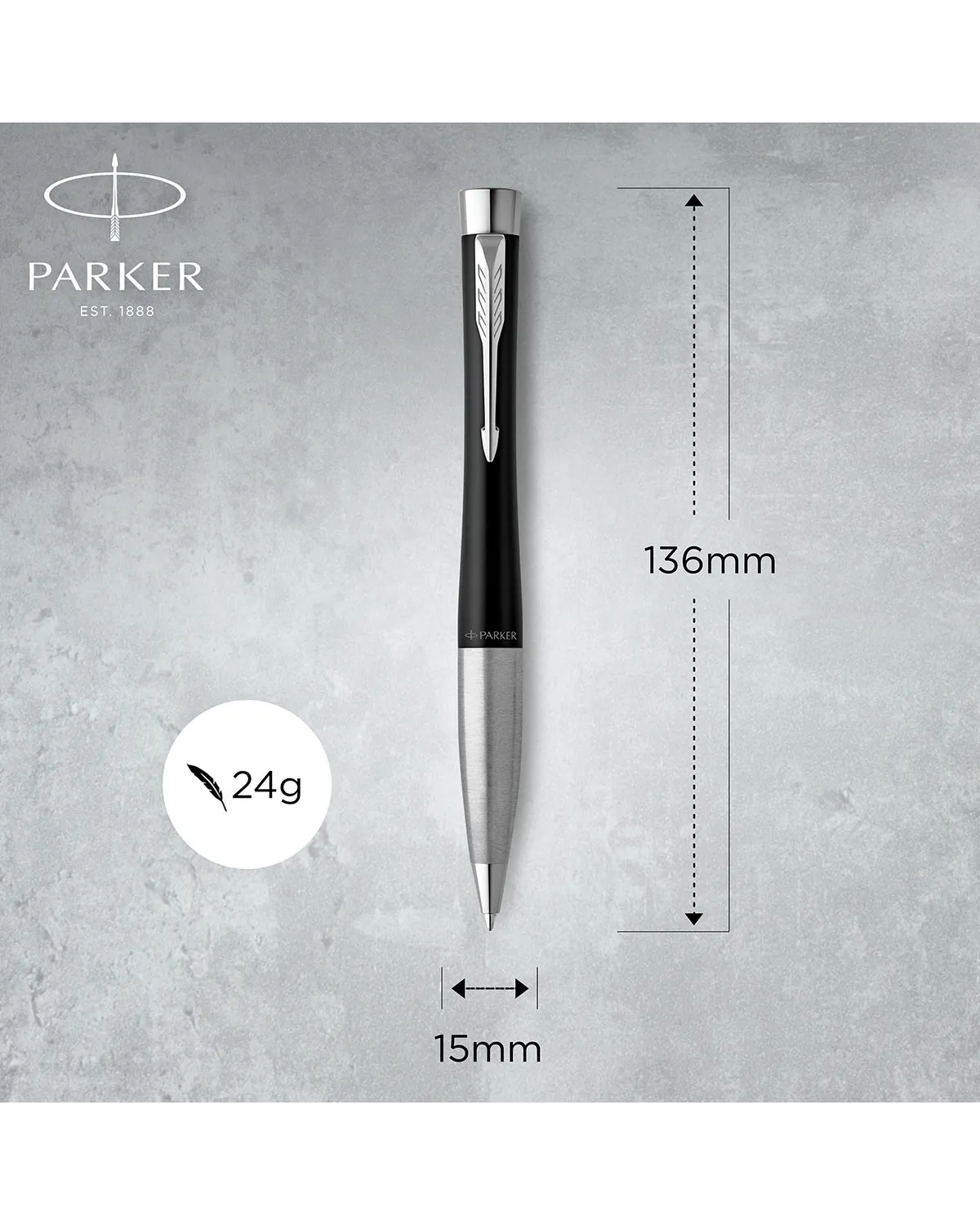Długopis Parker Urban Czarny Matowy CT w Pudełku z Grawerem (2143639/1)