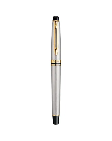 Długopis i Pi&oacute;ro Waterman Expert stalowy GT w Pudełku z Grawerem (S0952000/2)