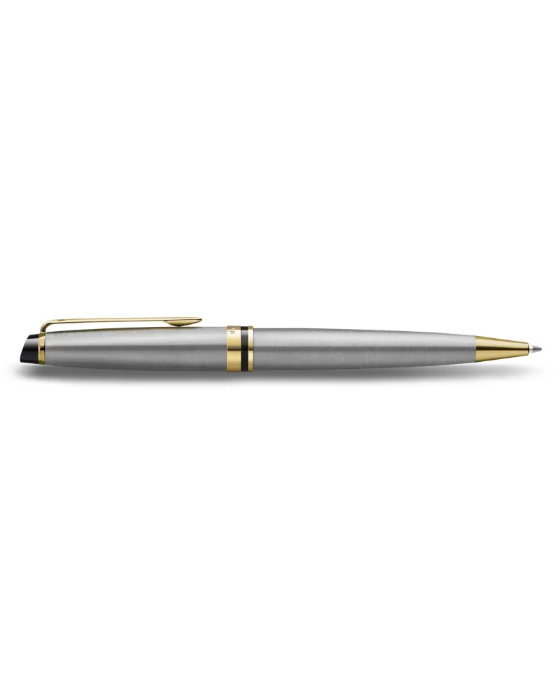 Długopis i Pi&oacute;ro Waterman Expert stalowy GT w Pudełku z Grawerem (S0952000/2)
