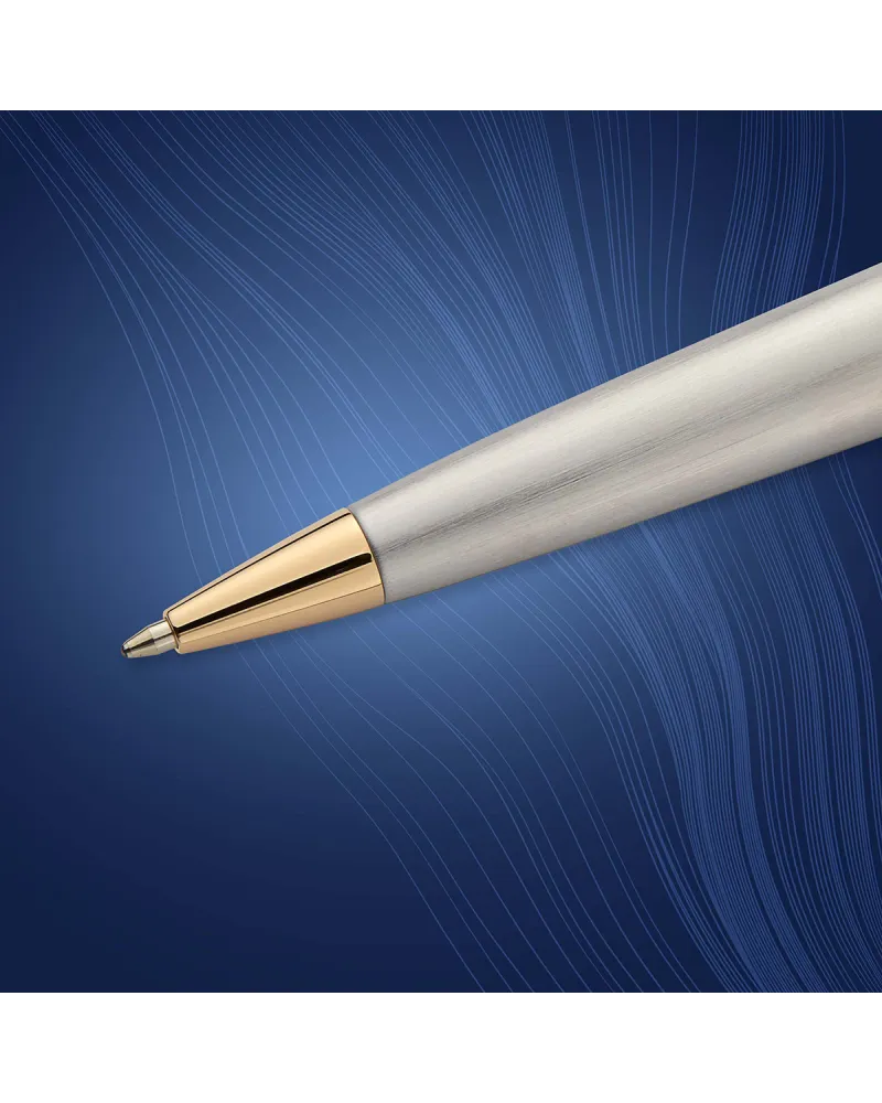 Długopis i Pi&oacute;ro Waterman Expert stalowy GT w Pudełku z Grawerem (S0952000/2)