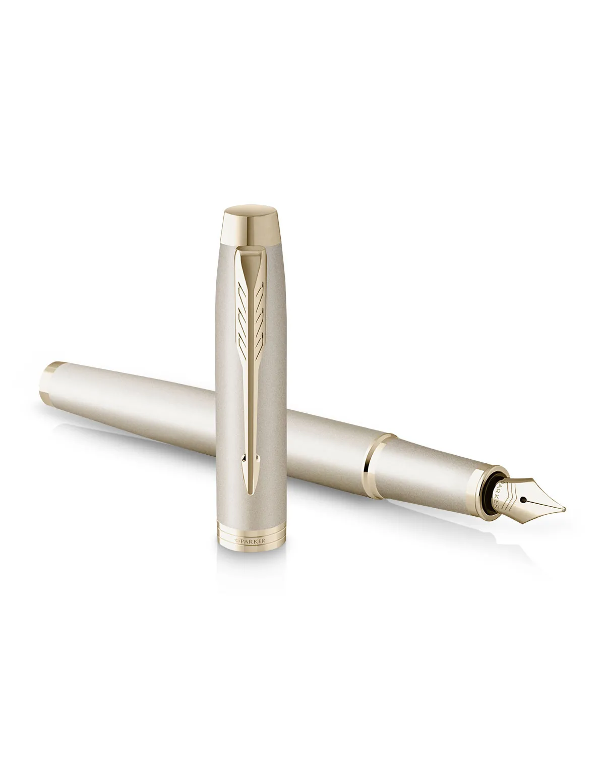 Pióro wieczne Parker IM Professionals Monochrome Champagne w Pudełku z Grawerem (2172953/1)