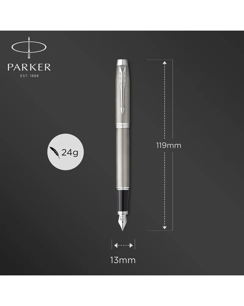 Długopis i Pióro Parker IM Srebrny CT w Pudełku z Grawerem (2143631/10)