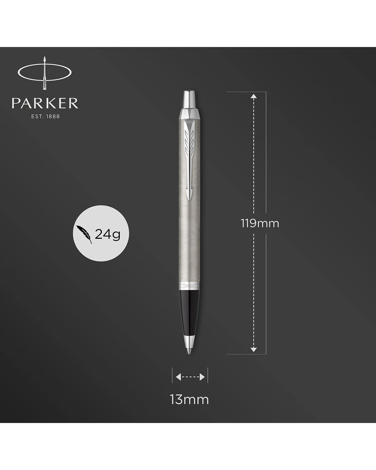 Długopis Parker IM Stainless Steel CT w Pudełku z Grawerem (2143631/11)