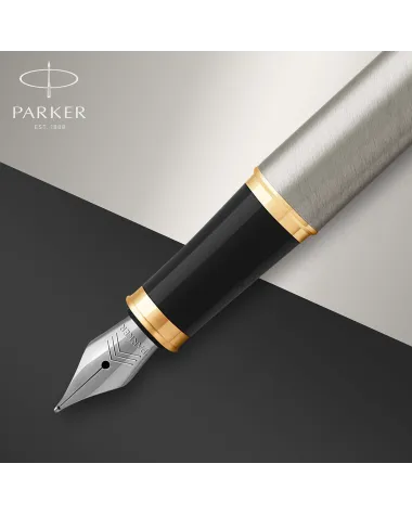 Pióro wieczne Parker IM Brushed Metal GT w Pudełku z Grawerem (1931649/3)