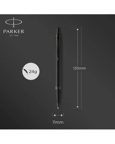 Długopis Parker IM Achromatic Czarny w pudełku z grawerem (2127618/4)