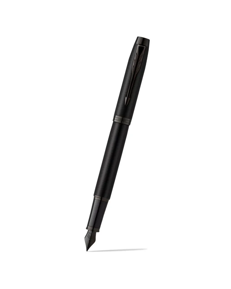Długopis i Pióro Parker IM Achromatic Czarny w pudełku z grawerem (2127618/6)