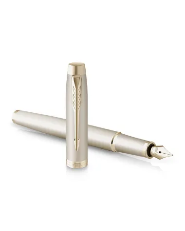 Pióro wieczne Parker IM Professionals Monochrome Champagne w Pudełku z Grawerem (2172953/5)