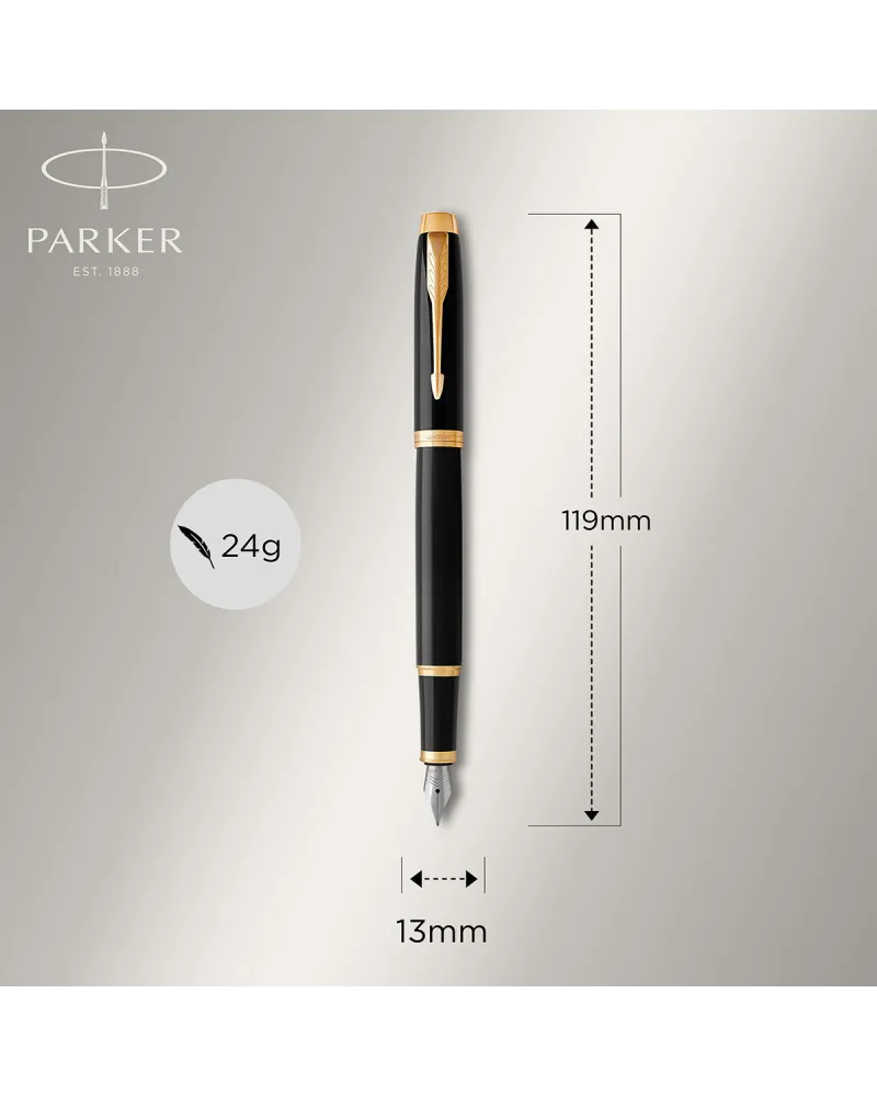 Pióro wieczne Parker IM Czarne GT w Pudełku z Grawerem (1931652/14)