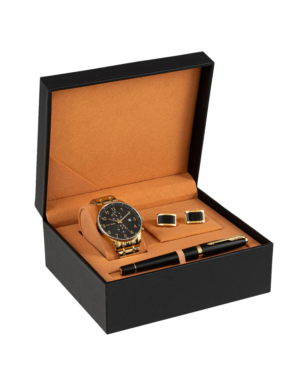 Zestaw Pióro wieczne Parker Urban Black GT + Zegarek Paul Lorens + Spinki (1931601/9)