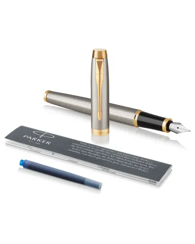 Pi&oacute;ro wieczne Parker IM Brushed Metal GT w Pudełku z Grawerem (1931649/6)