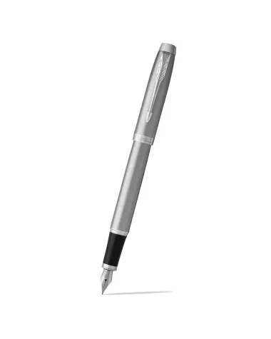 Długopis i Pióro Parker IM Srebrny CT w Pudełku z Etui oraz tabliczką z grawerem (2214458/2)