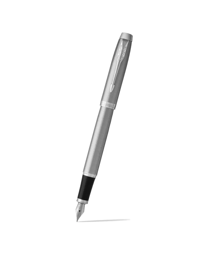 Długopis i Pióro Parker IM Srebrny CT w Pudełku z Etui oraz tabliczką z grawerem (2214458/2)