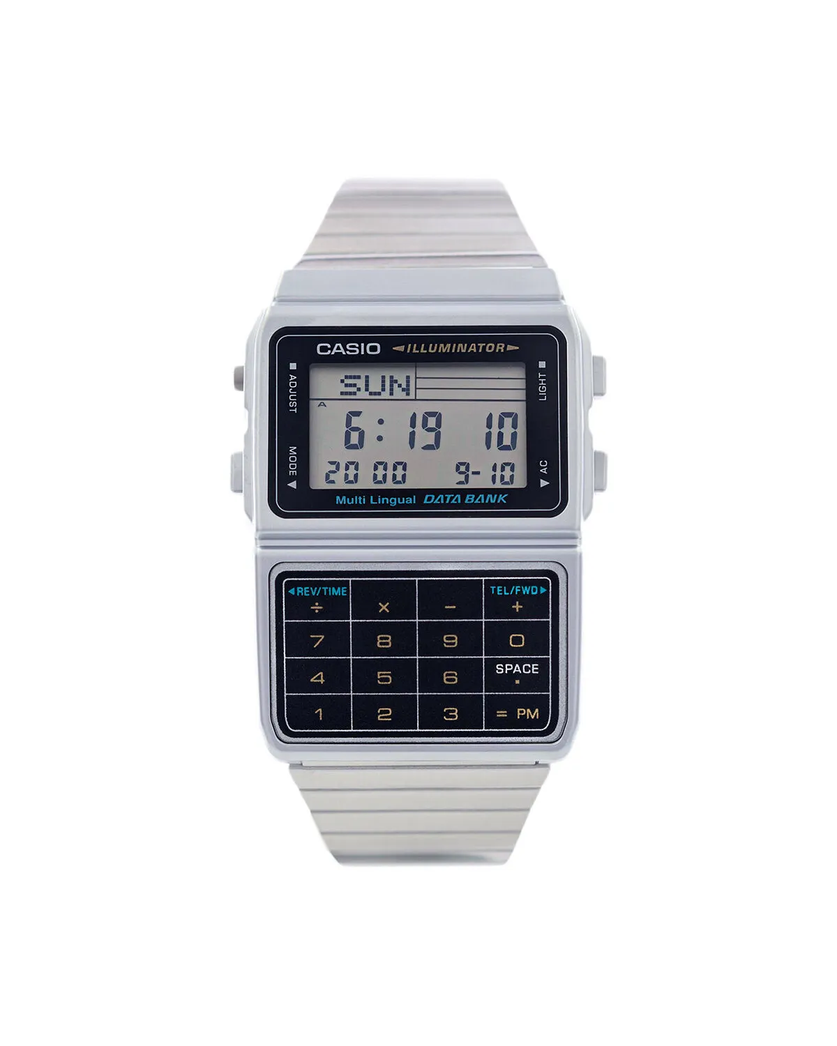 ZEGAREK MĘSKI CASIO VINTAGE DATABANK DBC-611-1D + BOX ZEGAREK MĘSKI CASIO VINTAGE DATABANK DBC-611-1D + BOX