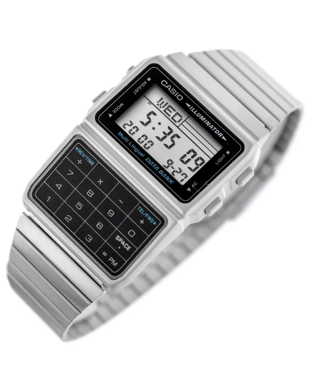 ZEGAREK MĘSKI CASIO VINTAGE DATABANK DBC-611-1D + BOX ZEGAREK MĘSKI CASIO VINTAGE DATABANK DBC-611-1D + BOX