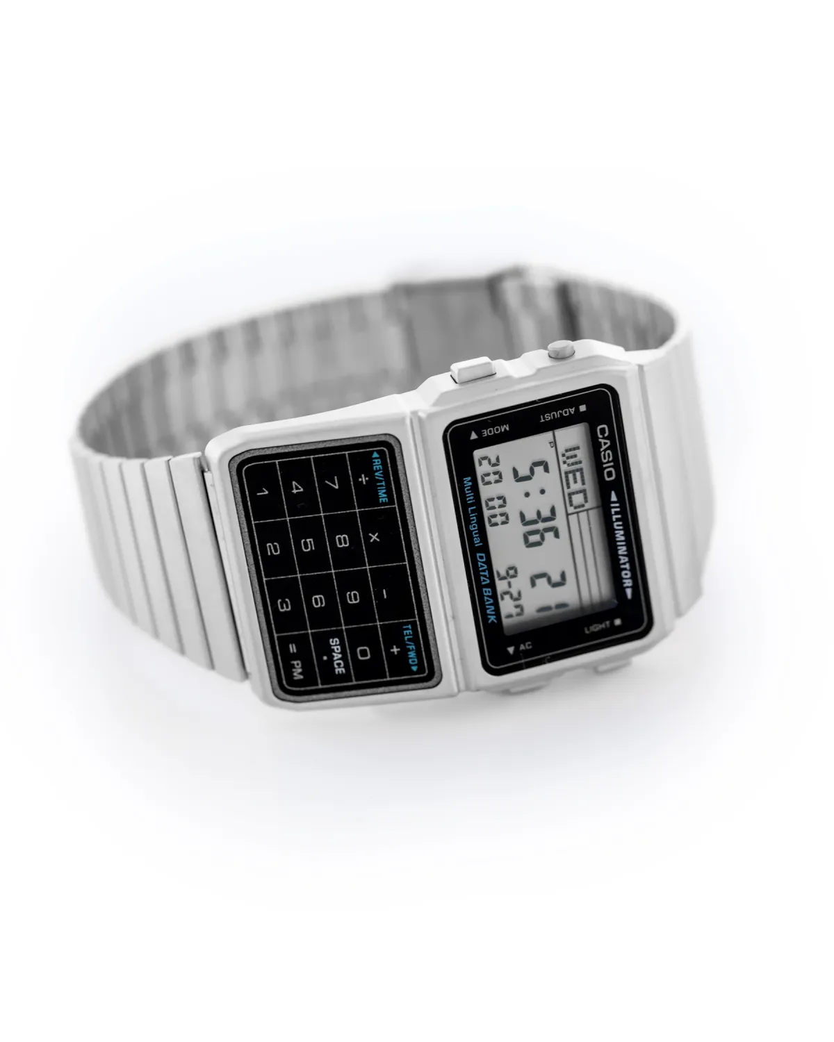 ZEGAREK MĘSKI CASIO VINTAGE DATABANK DBC-611-1D + BOX ZEGAREK MĘSKI CASIO VINTAGE DATABANK DBC-611-1D + BOX