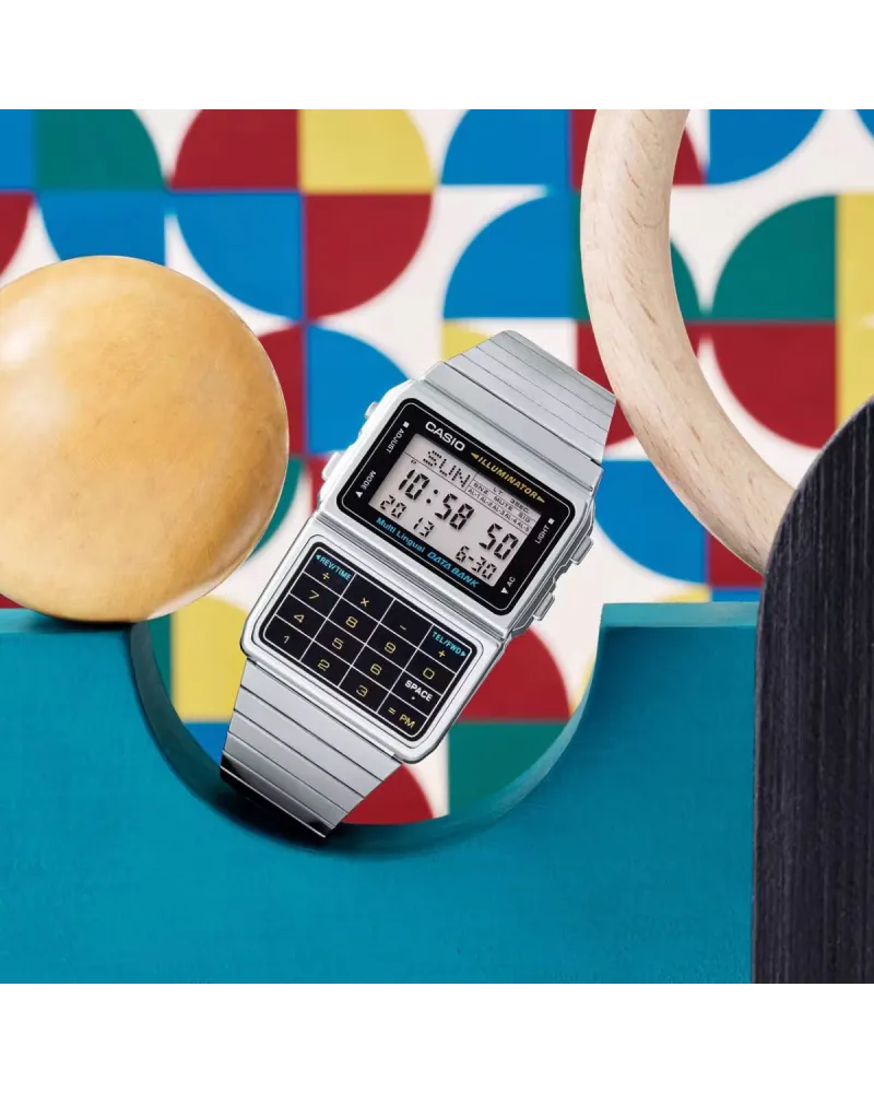 ZEGAREK MĘSKI CASIO VINTAGE DATABANK DBC-611-1D + BOX ZEGAREK MĘSKI CASIO VINTAGE DATABANK DBC-611-1D + BOX
