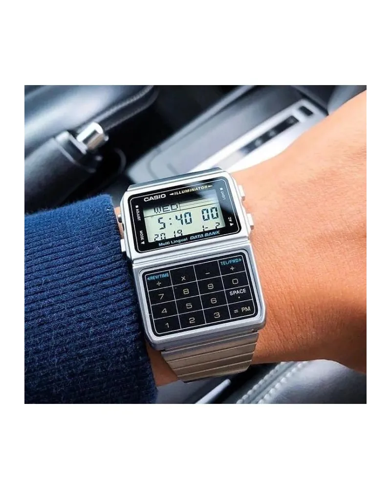 ZEGAREK MĘSKI CASIO VINTAGE DATABANK DBC-611-1D + BOX ZEGAREK MĘSKI CASIO VINTAGE DATABANK DBC-611-1D + BOX