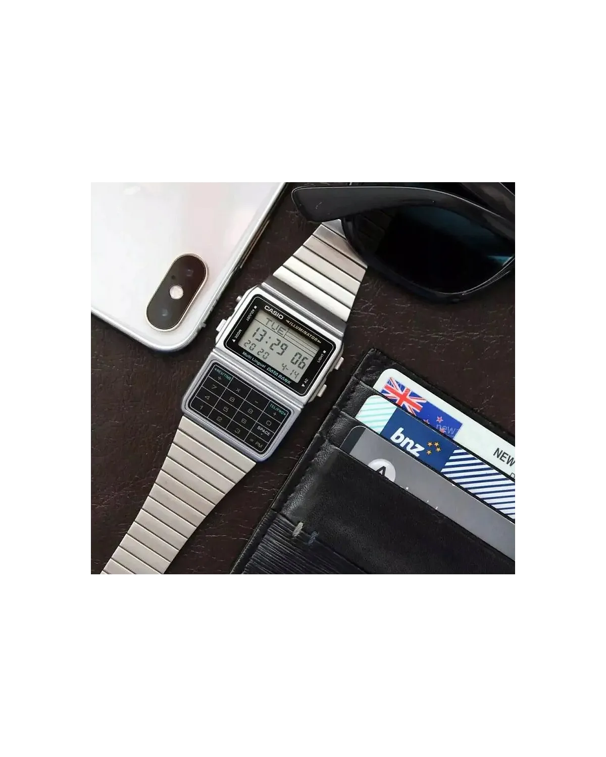 ZEGAREK MĘSKI CASIO VINTAGE DATABANK DBC-611-1D + BOX ZEGAREK MĘSKI CASIO VINTAGE DATABANK DBC-611-1D + BOX