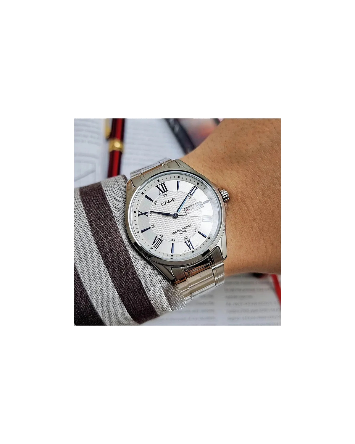 ZEGAREK MĘSKI CASIO MTP-1384D-7A2 (zd108b) + BOX ZEGAREK MĘSKI CASIO MTP-1384D-7A2 (zd108b) + BOX
