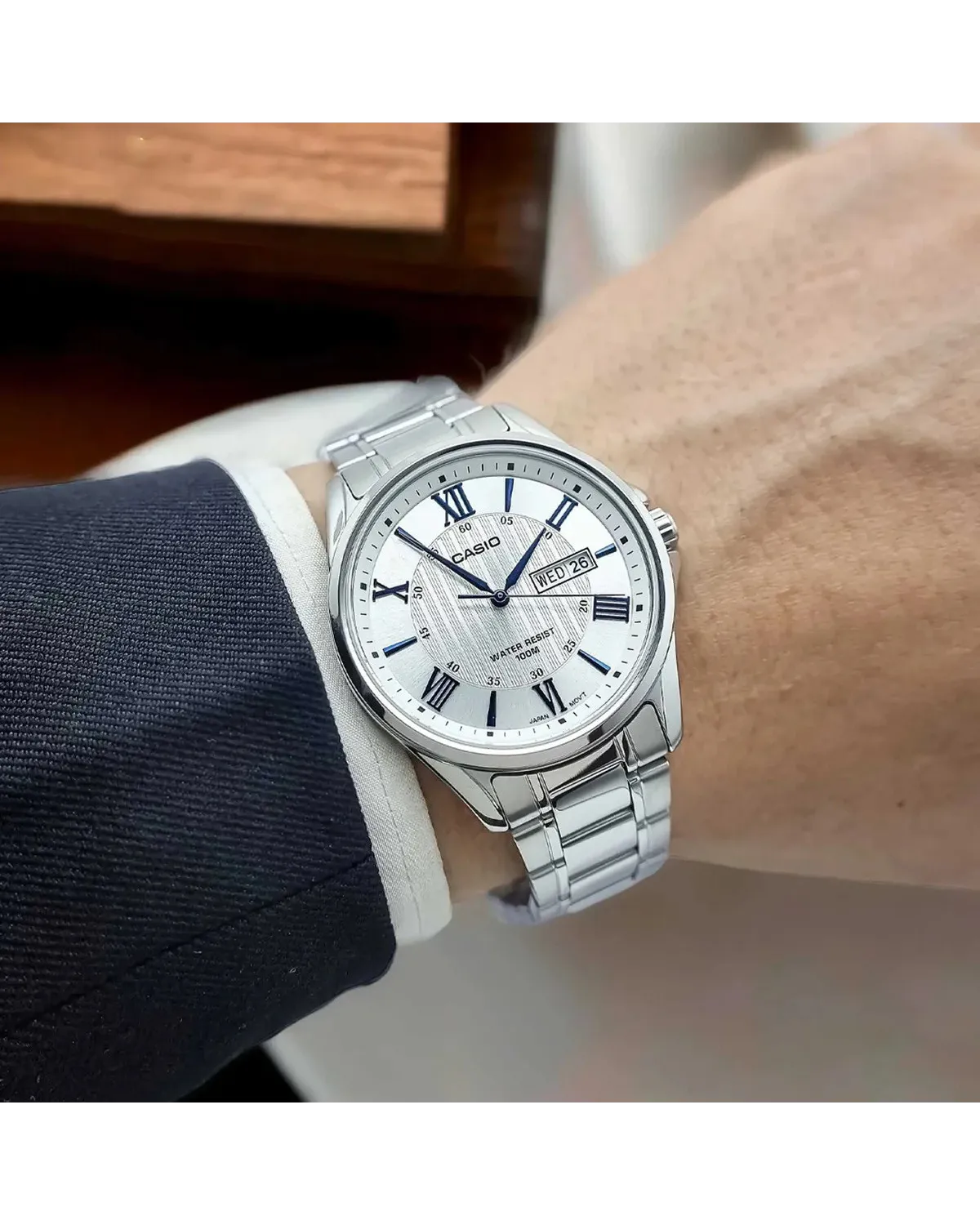 ZEGAREK MĘSKI CASIO MTP-1384D-7A2 (zd108b) + BOX ZEGAREK MĘSKI CASIO MTP-1384D-7A2 (zd108b) + BOX